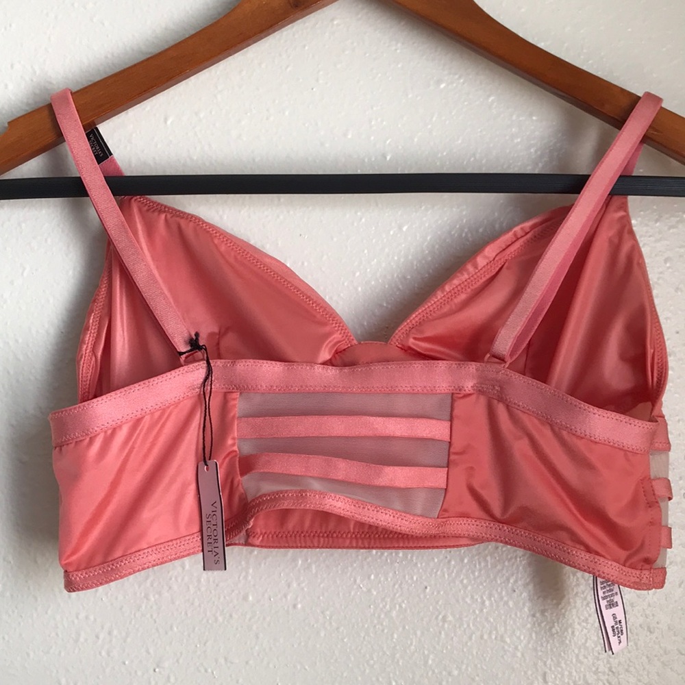 NWT Victoria’s Secret Strappy Mesh Long Line Bra - Picture 4 of 5